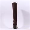 Miss Elastic Memphis Lycra Long Boot - Brown